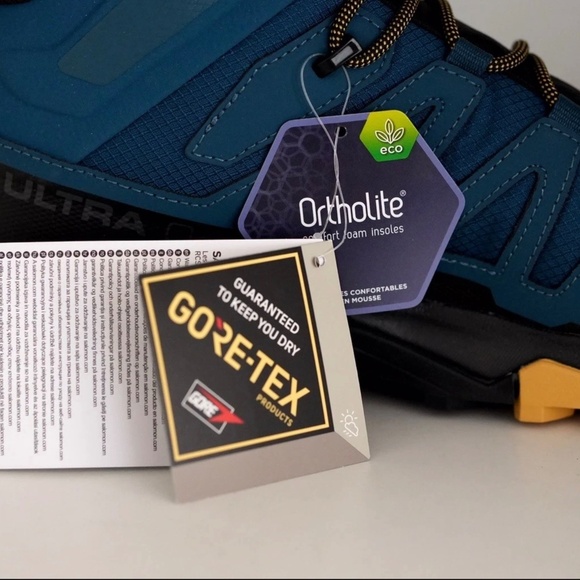 Salomon X Ultra 4 Mid GTX Gore-Tex Hiking Boots Waterproof Legion/Black/Leaf Men - Picture 3 of 6